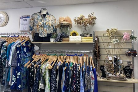 Interior of The Shakespeare Hospice shop in Alcester